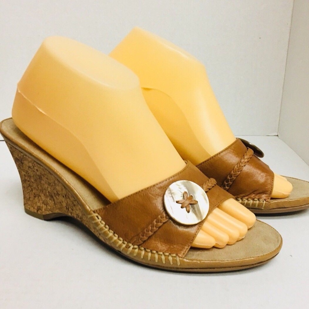 NEW Liz Claiborne Flex Tourista Braided Wedge 9.5